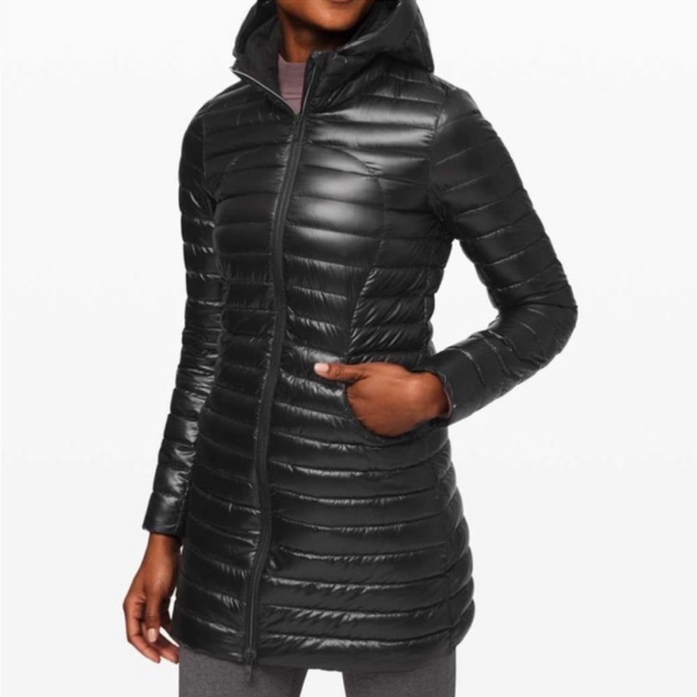 Lululemon Pack it Down Jacket Long size 4 in Black
